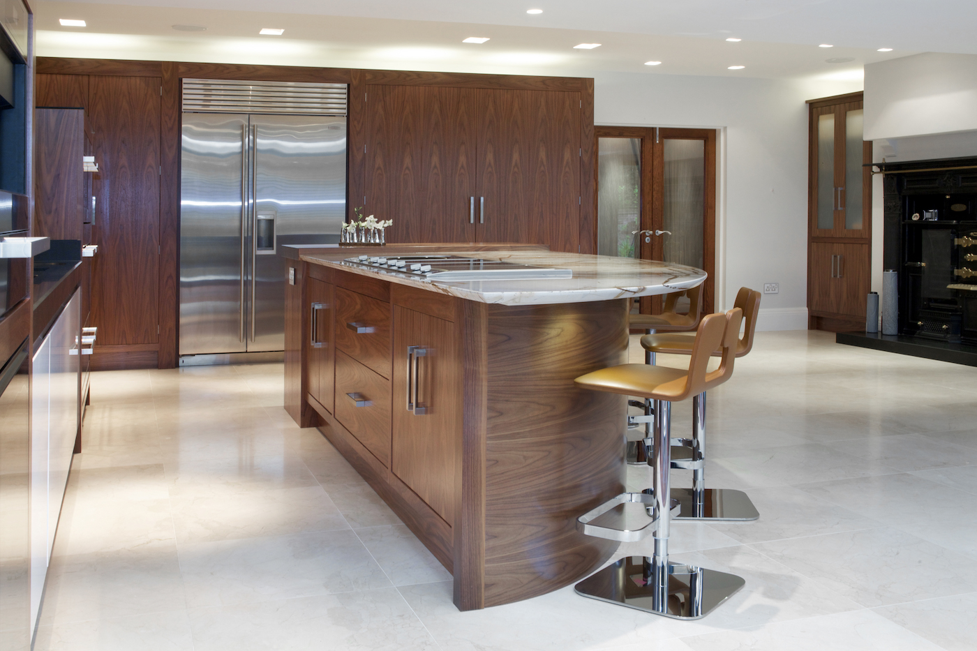 Walnut & Gloss White Kitchen Prestbury, Cheshire Our portfolio of