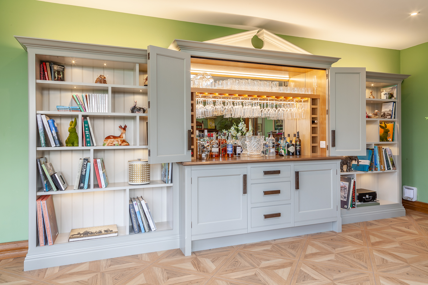 Hand Painted Bar Allostock, Cheshire Our portfolio of bespoke