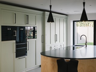 Contemporary Kitchen and Entrance Screen - Nantwich
