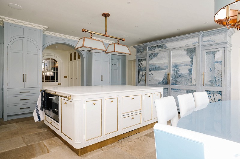 A luxury kitchen in Alderley Edge made by David Lisle Kitchen Design