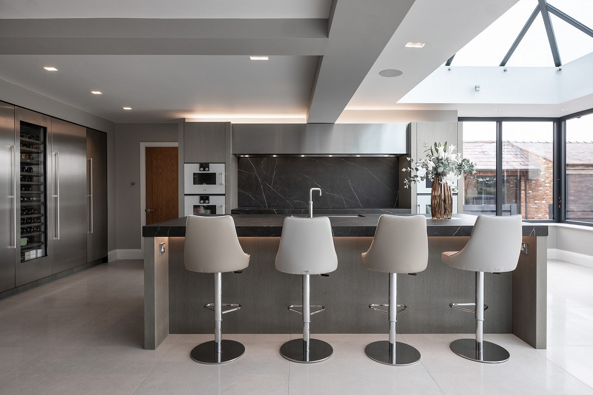 A luxury kitchen in Nantwich made by David Lisle Kitchen Design