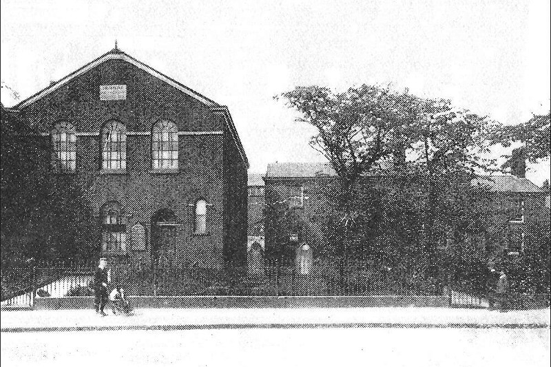 Old photograph of the Old Chapel on Beech Road, Macclesfield.